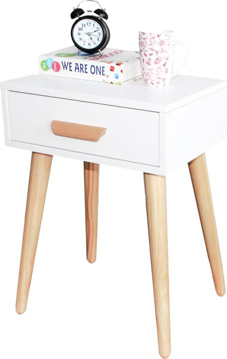 Produktbild Modernhome Moderner Nachttisch oder Couchtisch Weiss