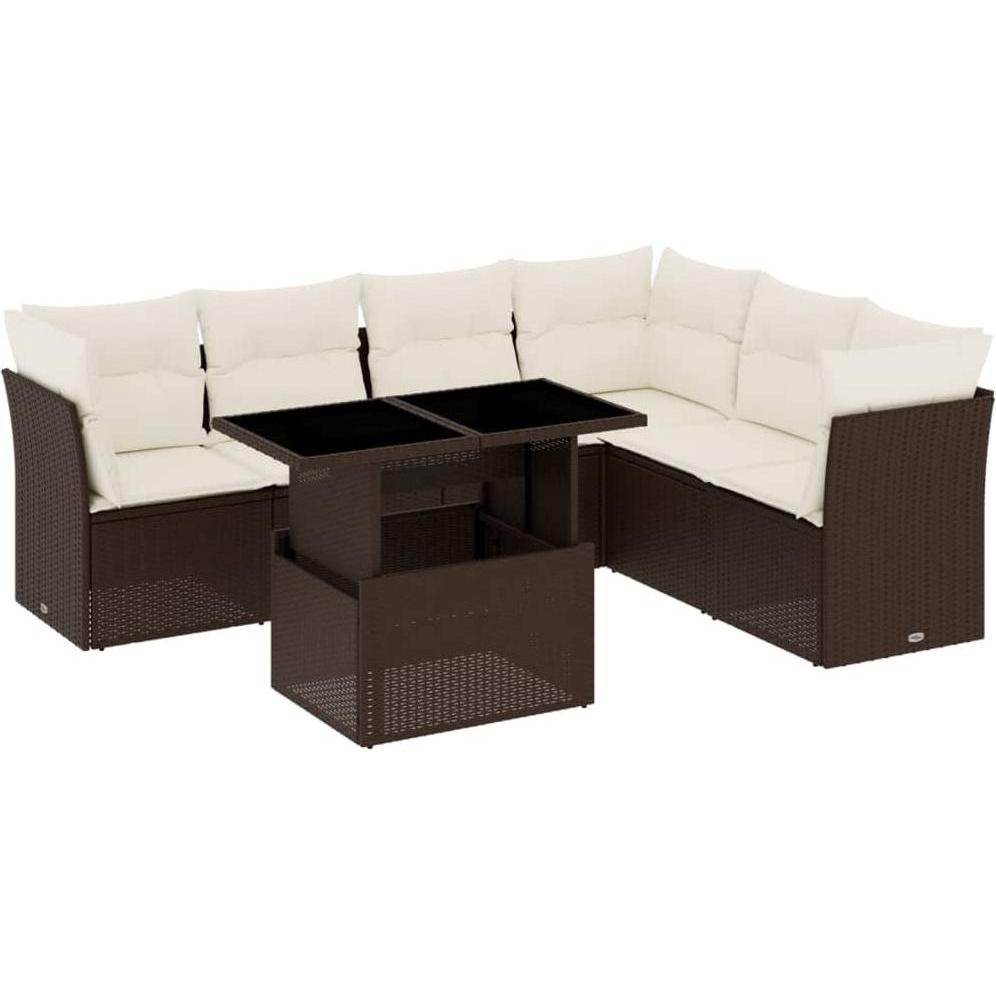 VidaXL, Gartenlounge, 10-tlg. Garten-Lounge-Set mit Kissen