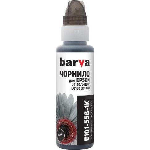 Barva, Cartucce, per stampanti a getto d'inchiostro 100 ml Compatibile Epson 101 BK (C13T03V14A), Nero