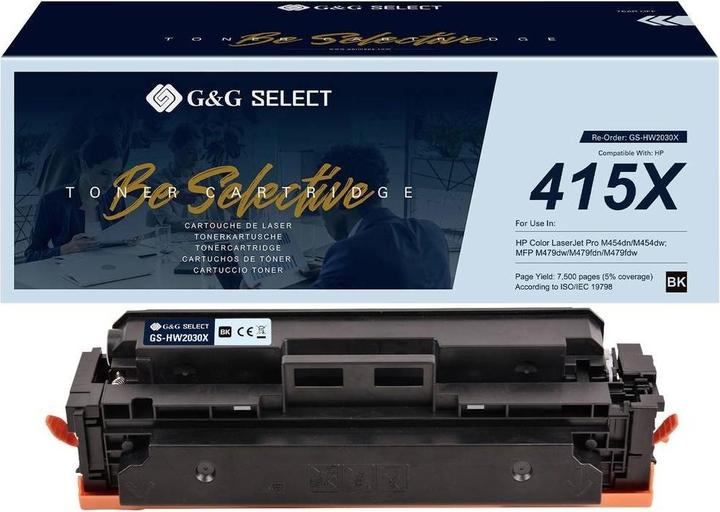 Immagine prodotto G&G Toner sostitutivo HP 415X compatibile nero W2030X GS-HW2030X(415X) (FC)