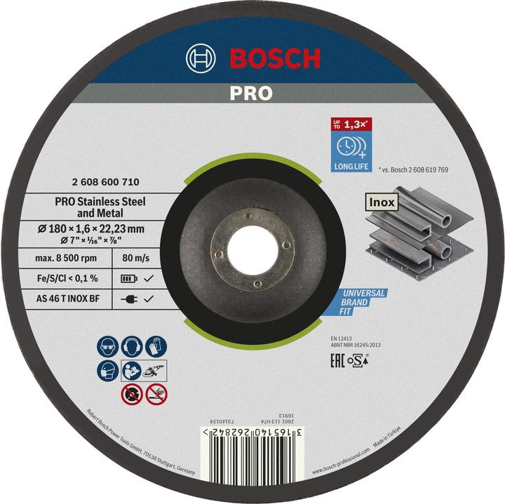 Produktbild Bosch Professional Zubehör PRO Stainless Steel and Metal Trennscheibe, 180 x 1,6 x 22,23 mm