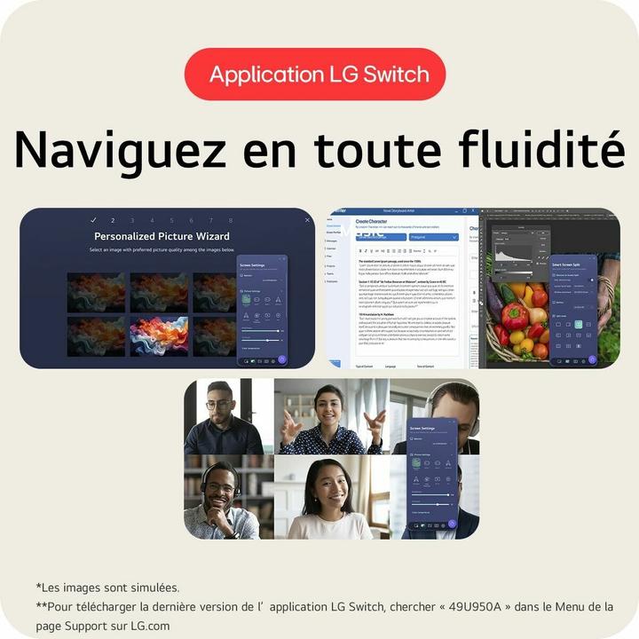 Actual product image LG UltraWide 49U950A-W (5120 x 1440 pixels, 49")