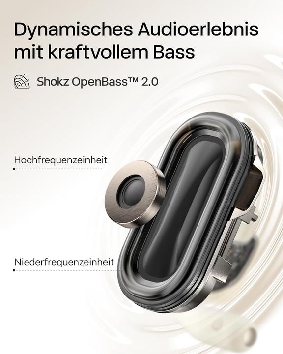 Image du produit Shokz OpenFit 2 Open-Ear Bluetooth-Kopfhörer (ANC, 48 h, Sans fil)
