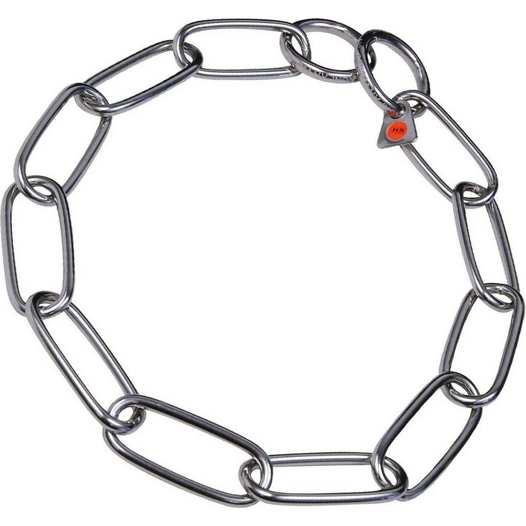 Hs Sprenger Collare per cani color argento connessioni lunghe 59 cm (Cane, Generale), Collare + Guinzaglio