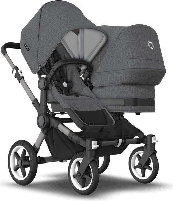 Bugaboo Kit d'extension Donkey 5 Duo complet, Gris chiné