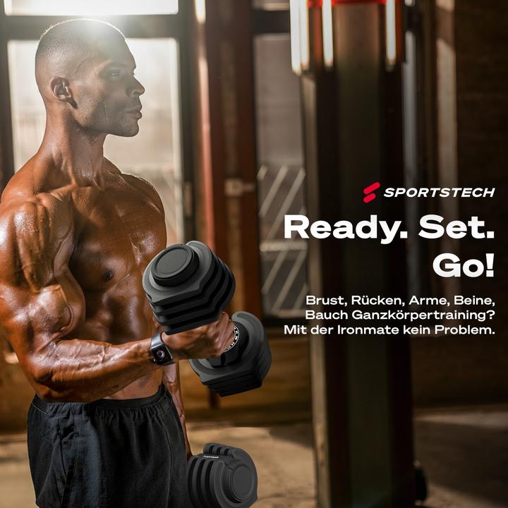 Actual product image Sportstech Hantel Ironmate 18