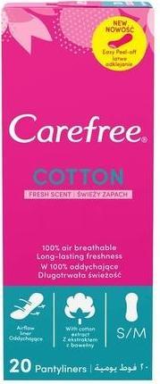 Produktbild Carefree Normal With Cotton Extract Panty Liners Fresh Scent 20Pcs (20 x)