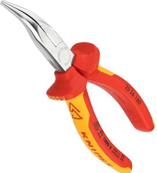 Productafbeelding Knipex Platte rondneus tang met snijkant (radiotang) 25 26 160 (160 mm)