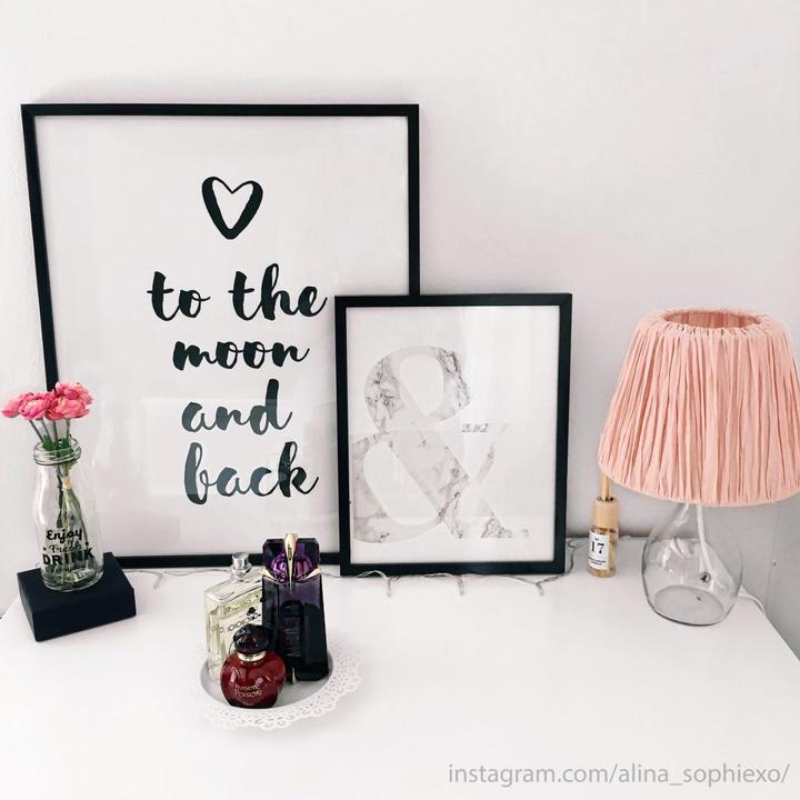 Produktbild Trenddeko Love to the moon and back (24 x 30 cm)