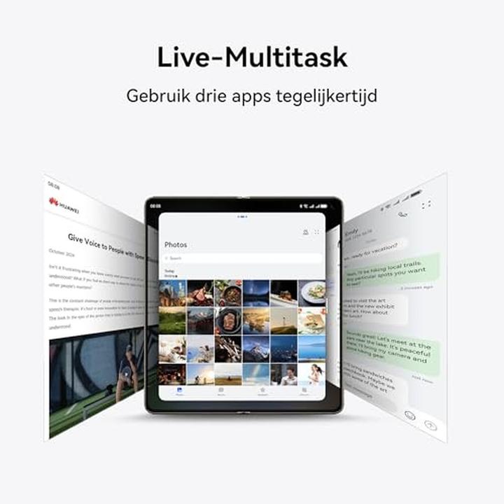 Actual product image Huawei Foldable Smartphone with Ultra Chroma Camera, Live Multitasking, and 5110 mAh Battery (512 GB, Black)