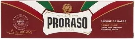 Image du produit Proraso Red Shaving Soap In A Tube - Savon à raser en tube (150 ml, Savon à raser)