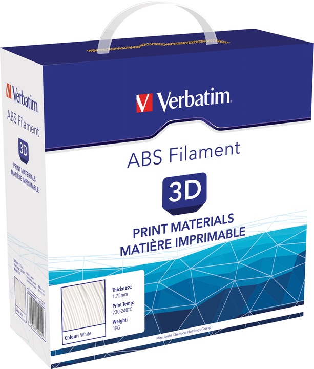 Actual product image Verbatim Filament (ABS, 1.75 mm, 1000 g, White)