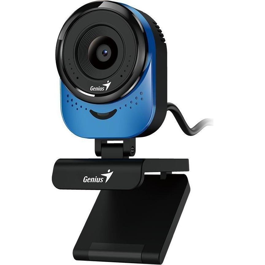 Genius FaceCam 1000X Q Blau, 720p HD + Mikrofon, Webcam, Blu
