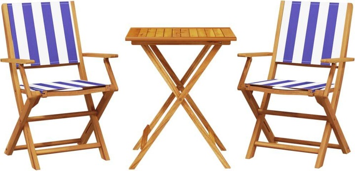 Productafbeelding VidaXL 3-delige bistroset stof en (60 cm)