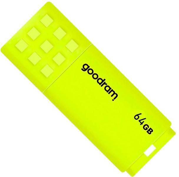 Actual product image Goodram UME2 UME2-0640Y0R11 Pendrive (64 GB, USB 2.0, yellow) (64 GB, USB-A)