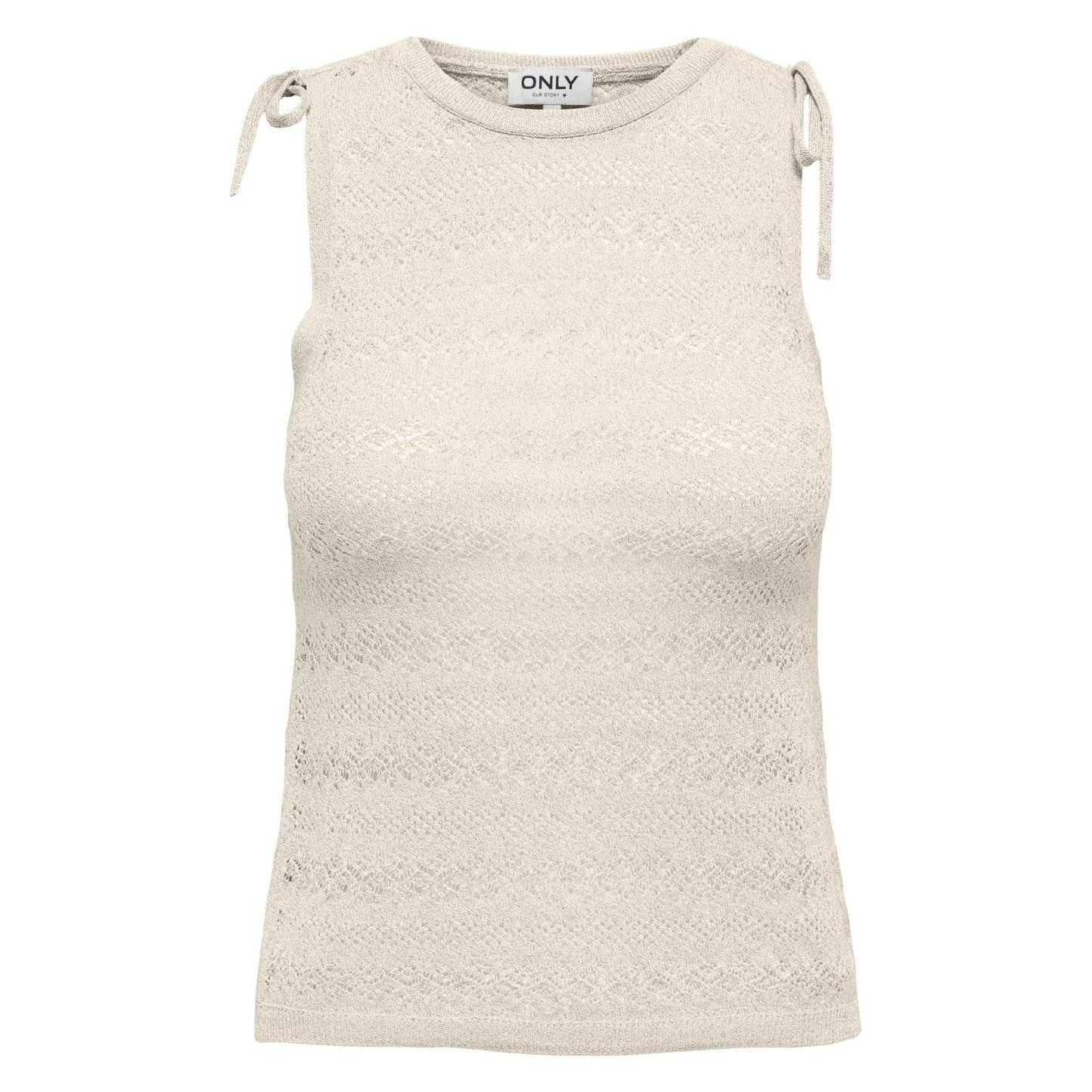 Only, Damen, Pullover, Onlaggie Sl Glitter O-Neck Knt, Grau, (L)