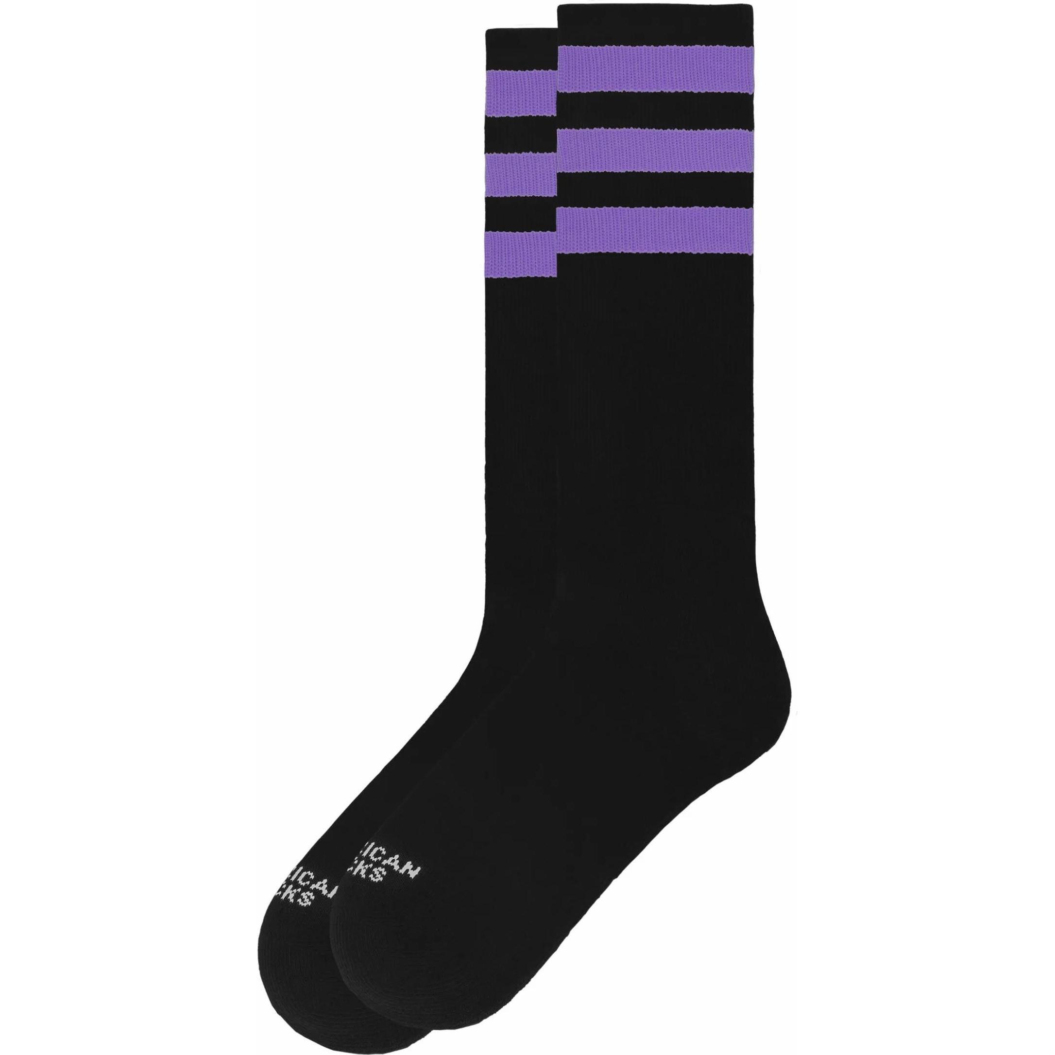 American Socks, Herren, Socken, socken salem, Schwarz, Violett, (One Size)