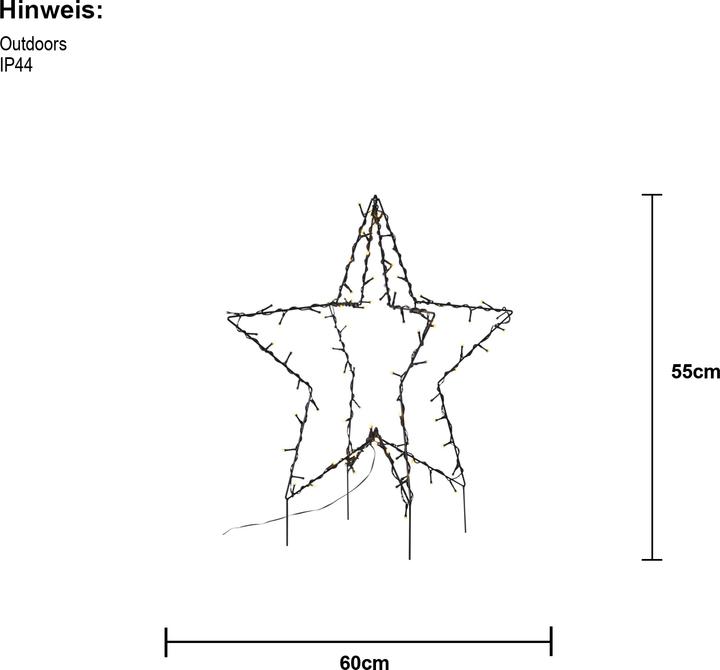 Image du produit Star Trading Étoile LED 55 cm Foldy