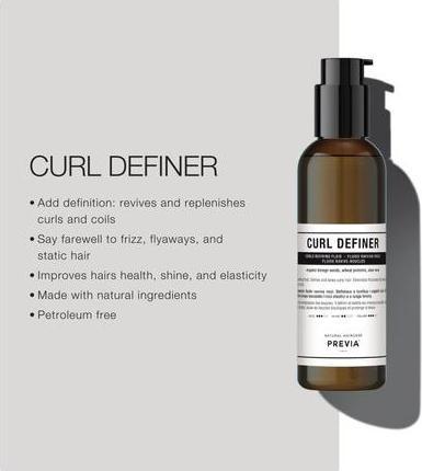 Actual product image Previa Organic Borage Glycerides Anti-Frizz Leave-In Definer (Hair gel, 200 ml)