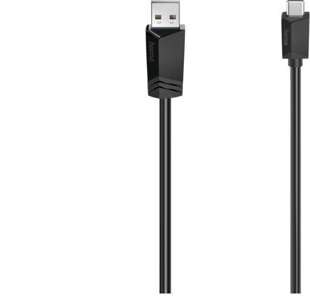 Actual product image Hama USB-C cable, USB-A plug - USB-C plug, USB 2.0, 480 Mbit/s, 1.50 m (1.50 m, USB 2.0)
