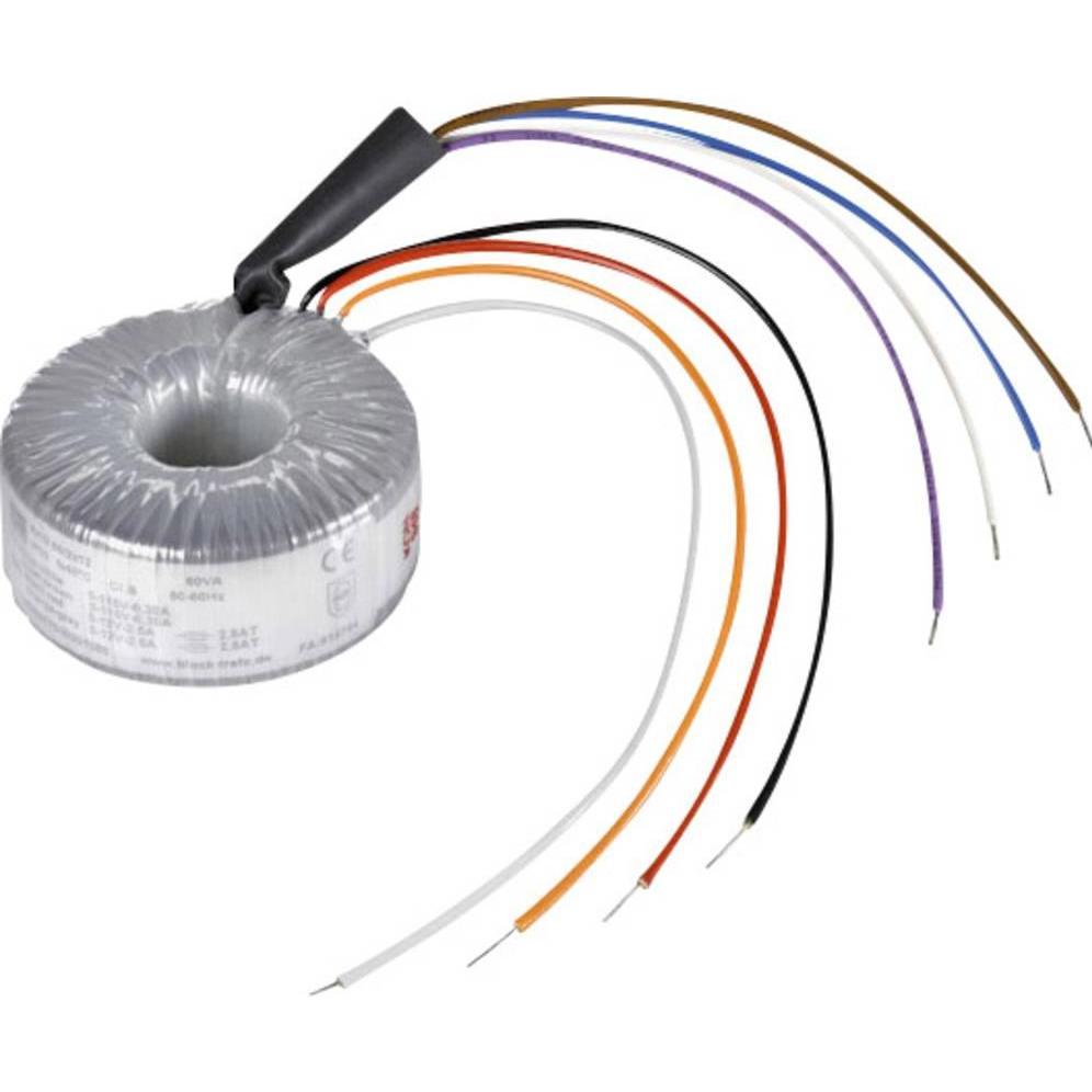 Block Toroidal Transformer 60VA 2x115V 2x30V, Transformator