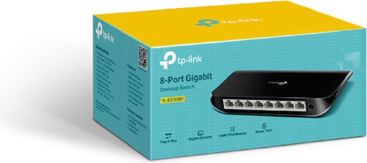 Actual product image TP-Link Tl-Sg1008d (8 Ports)