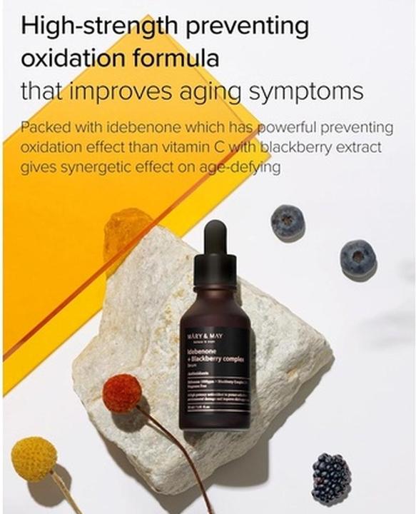 Image du produit Mary&May Idebenone +ackberry Complex Sum Smoothing Face Serum 30Ml (30 ml)