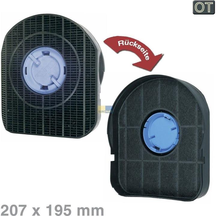 Actual product image WPRO DKF42 antibacterial activated charcoal filter, 481281718522 - CHF200/1 - 484000008577