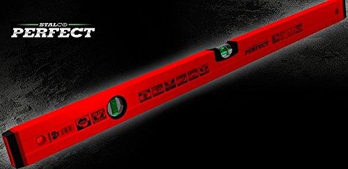 Actual product image Stalco Spirit level 60,80,100 cm red scale aluminium measuring tool from (80 cm)