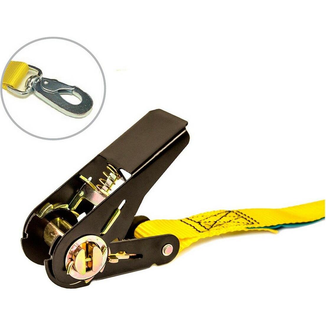 Ponsa, Cinghia + Ausili di fissaggio, Cricchetto 027,045,025,108 Moschettone 25 Mm X 5 M