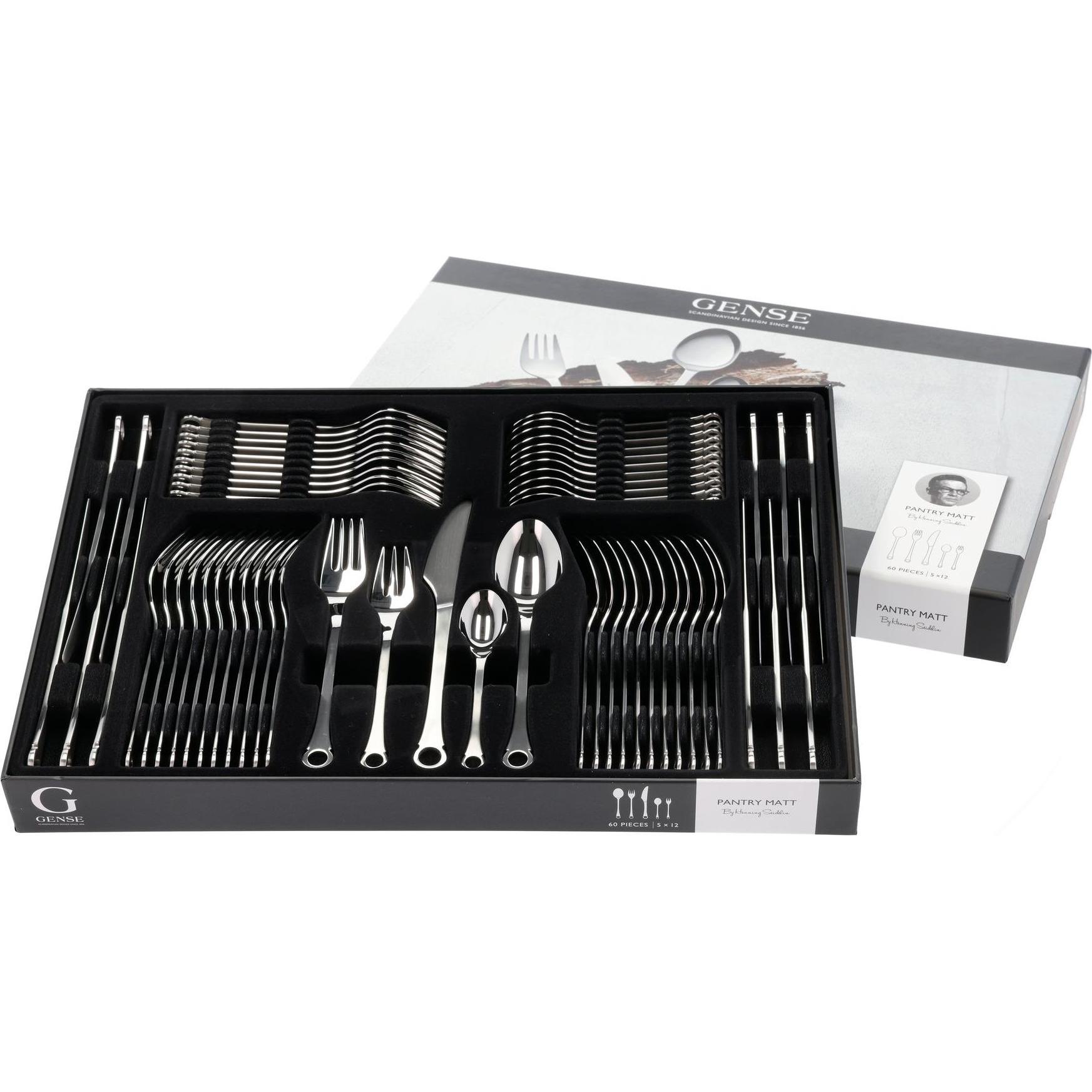 Thumbnail - Gense Cutlery set Pantry 60 pcs, Besteck, Silber