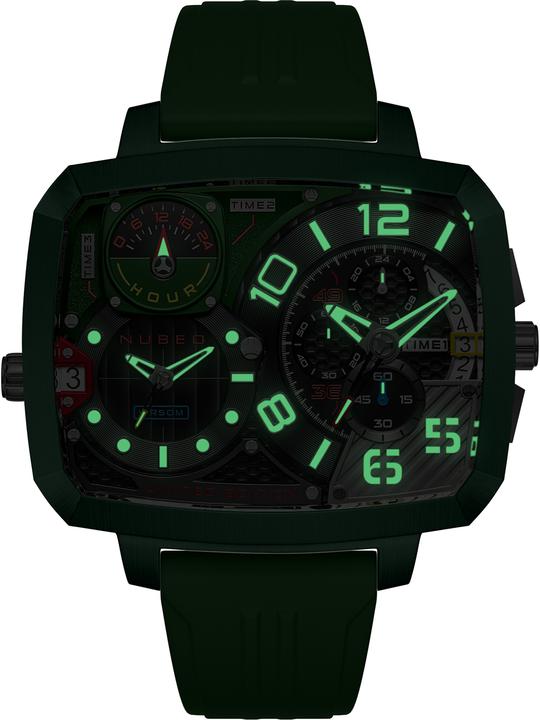 Immagine prodotto Nubeo NB-6084-03 Orologio da uomo Odyssey Triple Time-Zone Limited 58mm 5ATM (Cronografo)