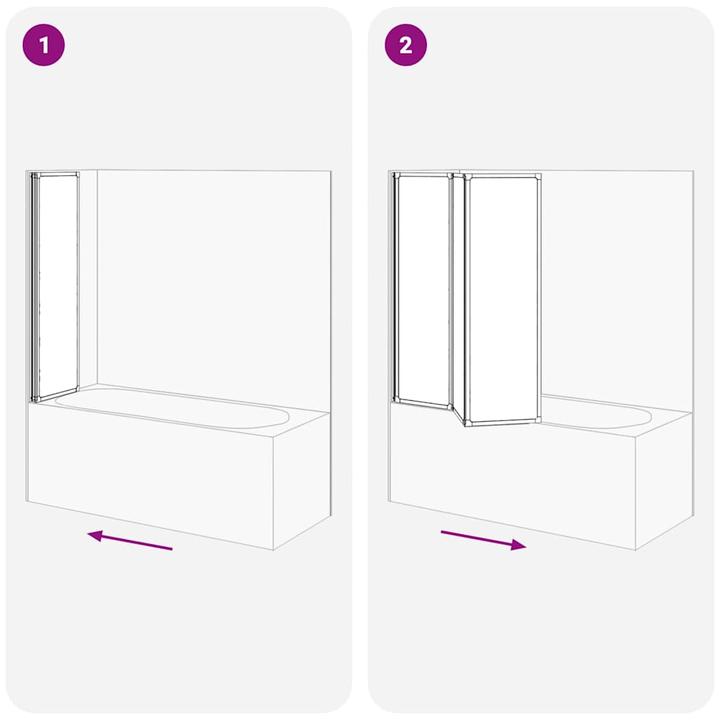 Immagine prodotto vidaXL Duschwand (132 cm, 140 cm)