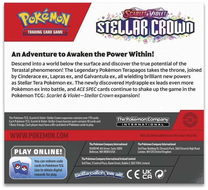 Immagine prodotto Pokémon Stellar Crown (Inglese, Display del booster)