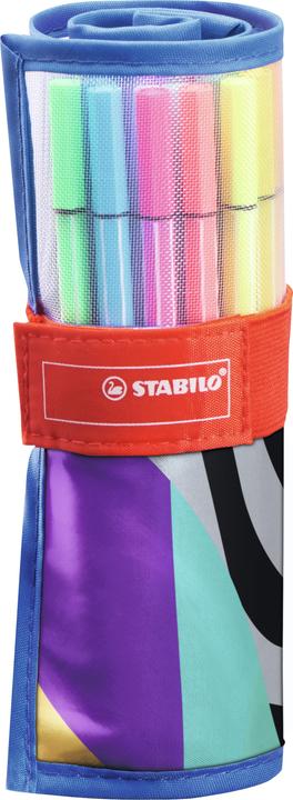 STABILO stylo 68 Rollerset tout comme vous (Multicolore, 25 x)