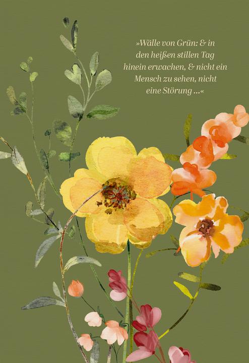Actual product image VE Virginia Woolf's Garden Folding Card Motif Walls of Green 5 Ex. (5 pcs.)