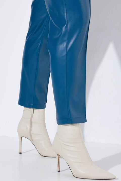 Immagine prodotto Ulla Popken Pantaloni a 7/8 in similpelle con nervature e cintura elastica (42)