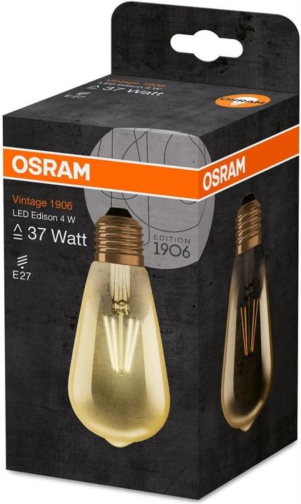 Produktbild Osram Vintage 1906 Led Edison (E27, 4 W, 420 lm, 1 x, F)