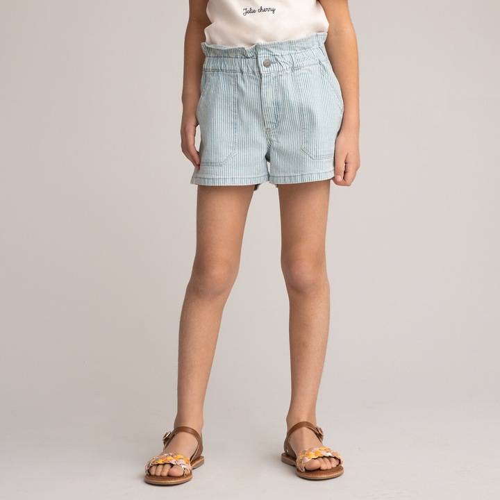Actual product image La Redoute Collections Jeans-Shorts mit Streifen (86)