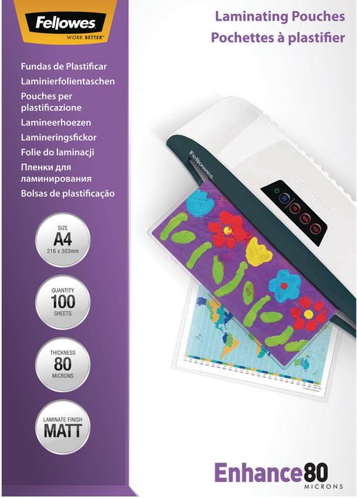 Fellowes Enhance 80 (A4, 100 Stück, 80 µm)