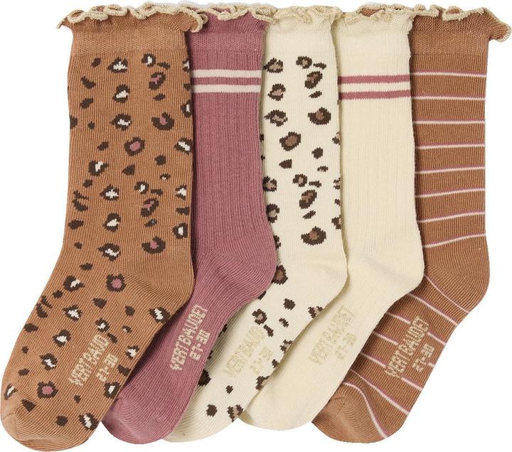 Produktbild Vertbaudet 5er-Pack Socken LEOPARD, Kinder (5er Pack, 35, 38)