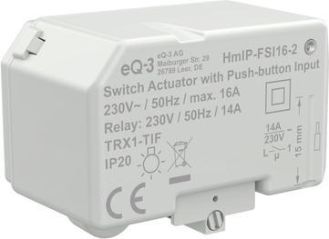 Produktbild Homematic IP Schaltaktor mit Tastereingang (16 A) (Schaltaktor)