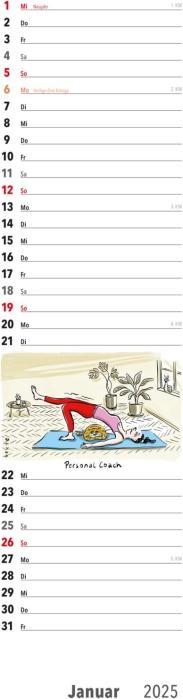 Produktbild Fiese Bilder Streifenkalender 2025: Monatskalender für die Wand