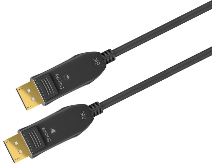 Actual product image Goobay Optical DisplayPort Hybrid Connecting Cable 1.4 (50 m)