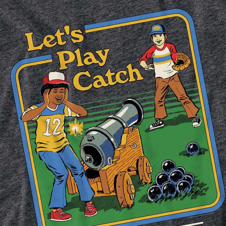 Produktbild Steven Rhodes Let's Play Catch TShirt meliert (M)