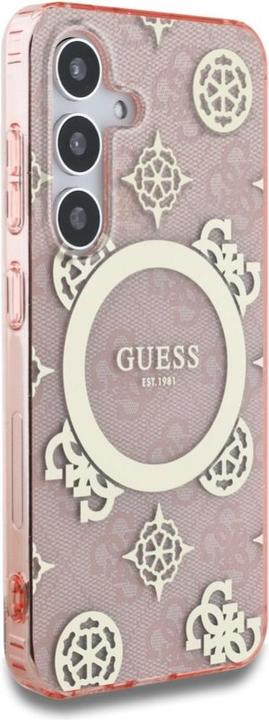 Actual product image Guess 4G Peony Pattern Case für Samsung Galaxy S25 - gold (Samsung Galaxy S25)