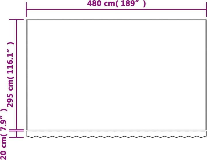 Produktbild vidaXL Markisenstoff (3 m)