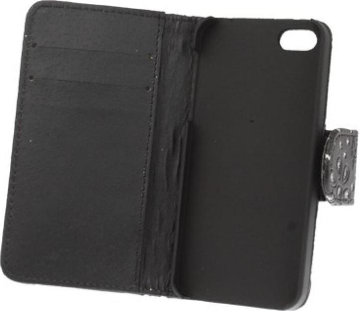 Actual product image König Design Protective cover (flip landscape) for mobile Apple iPhone 5 & 5s Black (Apple iPhone 5)