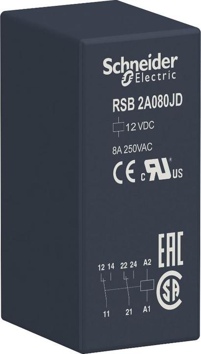 Produktbild Schneider Electric Interface-Relais Zelio RSB 12Vdc 8A