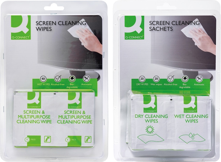 Produktbild Q-Connect Bildschirm Reinigungstücher (40 x)